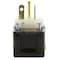 Ac Works Straight Blade Plug, 5-20P, 20 A, 125V AC, 2 Pole, Screw Terminals, Grounded ASE520P - alternate 5